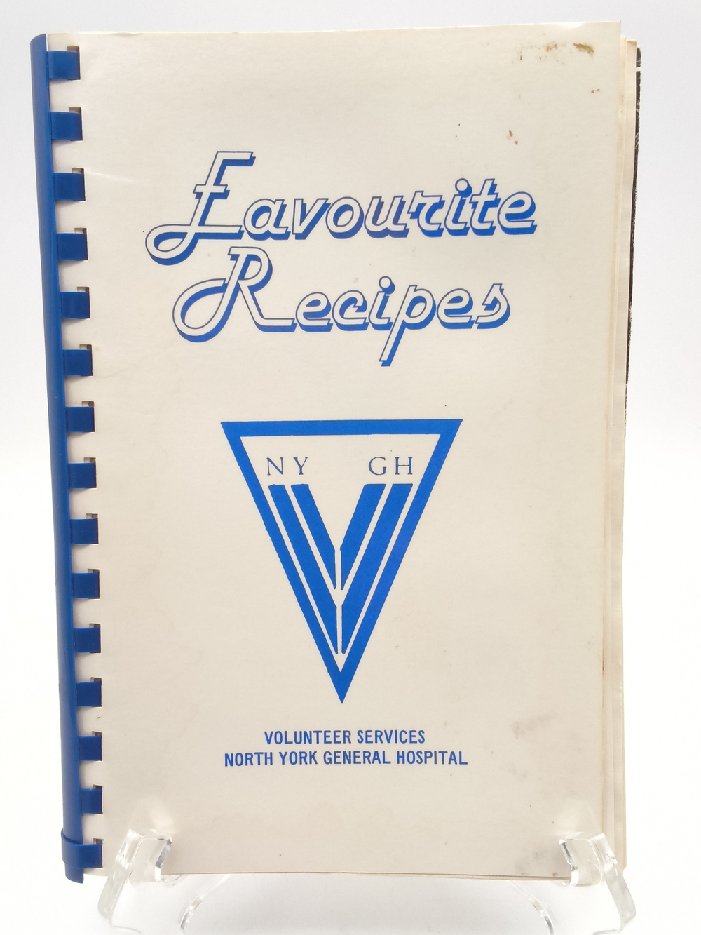 Vintage 1983 North York General Hospital Favourite Recipes Cookbook Spiral Bound